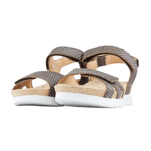 Mobils Mephisto Leather Ergonomic 37 Sandals Brown Comfort Granola Girl Gorpcore - Picture 4 of 15